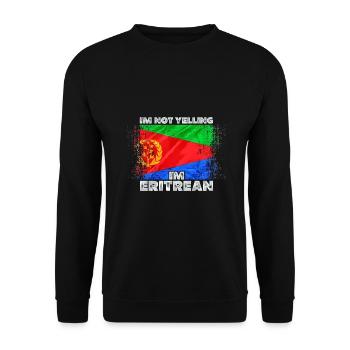 Eritrea - Unisex Pullover - Schwarz - Vorne - Alina (178cm) & Michal (187cm)