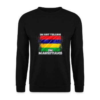 Mauritius - Unisex Pullover - Schwarz - Vorne - Alina (178cm) & Michal (187cm)