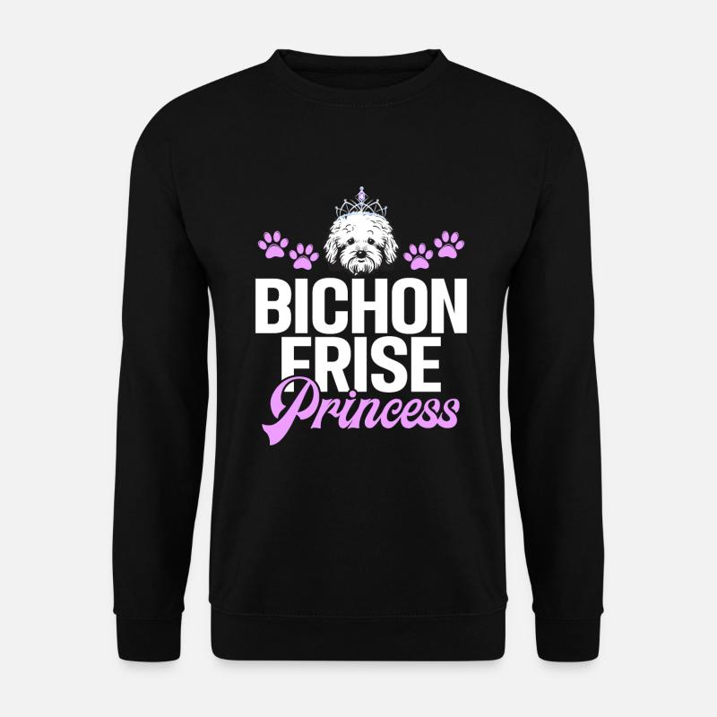 Cadeaux Bichon Frisé - Sweat-shirt Unisexe - noir