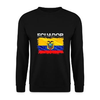 Ecuador - Unisex Pullover - Schwarz - Vorne - Alina (178cm) & Michal (187cm)