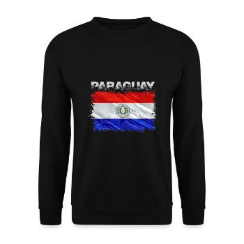 Paraguay - Unisex Pullover - Schwarz - Vorne - Alina (178cm) & Michal (187cm)