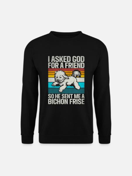 Cadeaux Bichon Frisé - Sweat-shirt Unisexe - noir