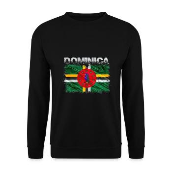 Dominica - Unisex Sweatshirt - black - Front - Alina (178cm) & Michal (187cm)
