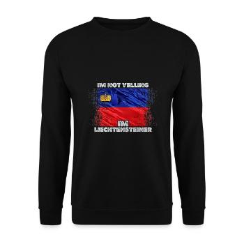 Liechtenstein - Unisex Pullover - Schwarz - Vorne - Alina (178cm) & Michal (187cm)