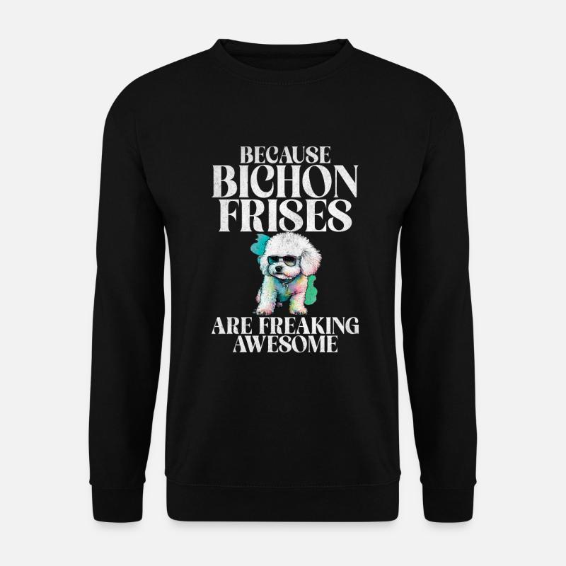 Cadeaux Bichon Frisé - Sweat-shirt Unisexe - noir