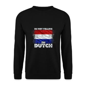 Netherlands - Unisex Sweatshirt - black - Front - Alina (178cm) & Michal (187cm)