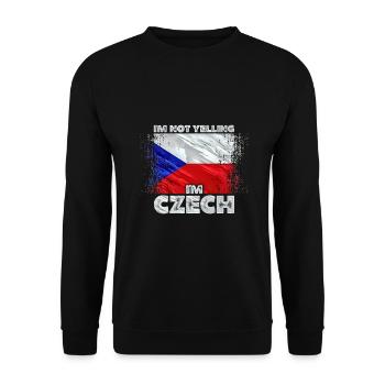 Tschechien - Unisex Pullover - Schwarz - Vorne - Alina (178cm) & Michal (187cm)
