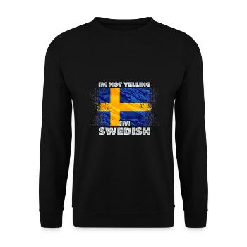 Sweden - Unisex Sweatshirt - black - Front - Alina (178cm) & Michal (187cm)