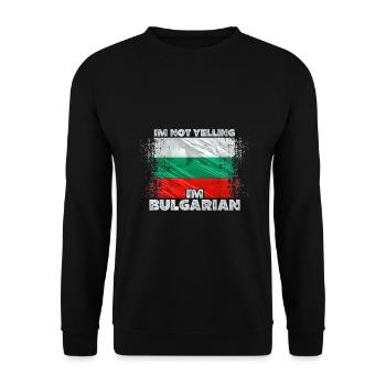 Bulgarien - Unisex Pullover - Schwarz - Vorne - Alina (178cm) & Michal (187cm)