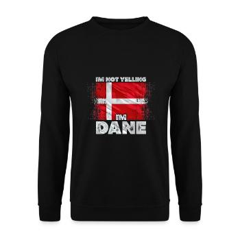 Denmark - Unisex Sweatshirt - black - Front - Alina (178cm) & Michal (187cm)