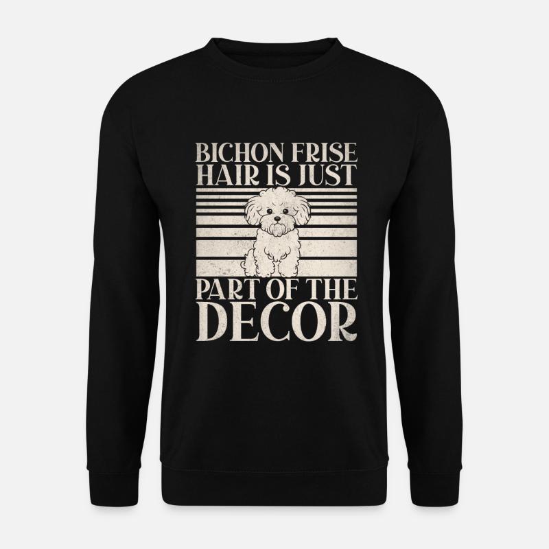 Cadeaux Bichon Frisé - Sweat-shirt Unisexe - noir
