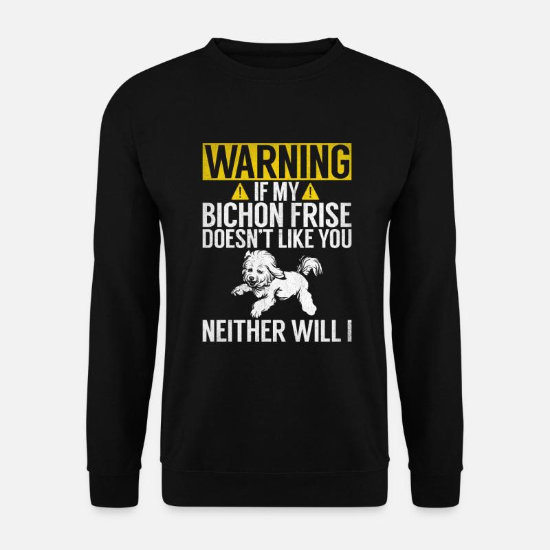 Cadeaux Bichon Frisé - Sweat-shirt Unisexe - noir
