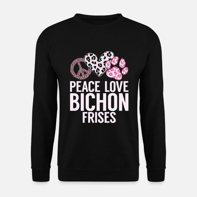 Cadeaux Bichon Frisé - Sweat-shirt Unisexe - noir
