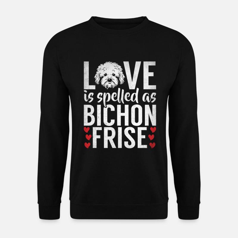 Cadeaux Bichon Frisé - Sweat-shirt Unisexe - noir