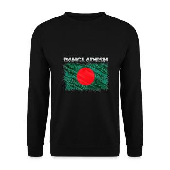 Bangladesh - Unisex Sweatshirt - black - Front - Alina (178cm) & Michal (187cm)