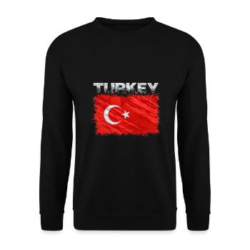 Turquie - Sweat-shirt Unisexe - noir - Devant - Alina (178cm) & Michal (187cm)