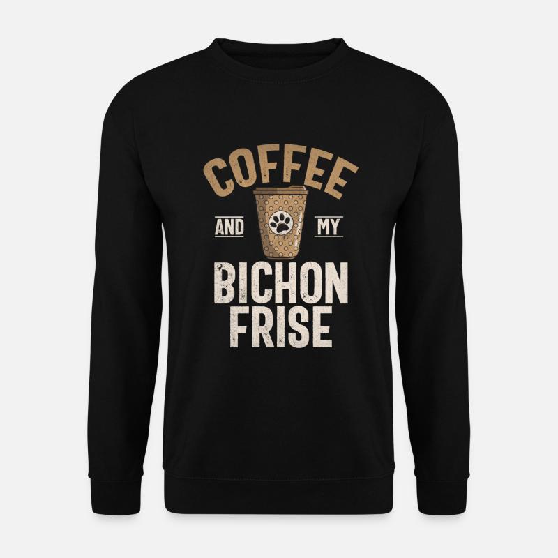Cadeaux Bichon Frisé - Sweat-shirt Unisexe - noir