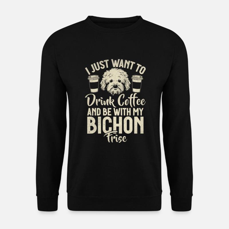 Cadeaux Bichon Frisé - Sweat-shirt Unisexe - noir