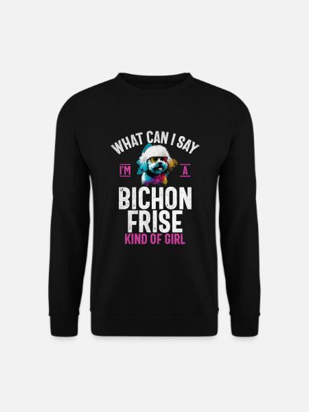 Cadeaux Bichon Frisé - Sweat-shirt Unisexe - noir