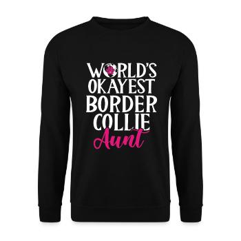 Cadeaux Border Collie - Sweat-shirt Unisexe - noir - Devant - Alina (178cm) & Michal (187cm)