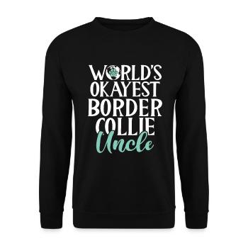 Cadeaux Border Collie - Sweat-shirt Unisexe - noir - Devant - Alina (178cm) & Michal (187cm)