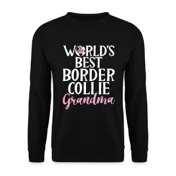 Cadeaux Border Collie - Sweat-shirt Unisexe - noir - Devant - Alina (178cm) & Michal (187cm)
