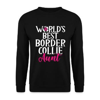 Cadeaux Border Collie - Sweat-shirt Unisexe - noir - Devant - Alina (178cm) & Michal (187cm)
