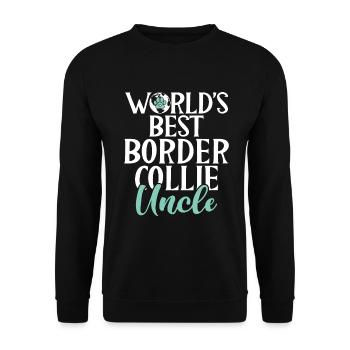 Cadeaux Border Collie - Sweat-shirt Unisexe - noir - Devant - Alina (178cm) & Michal (187cm)
