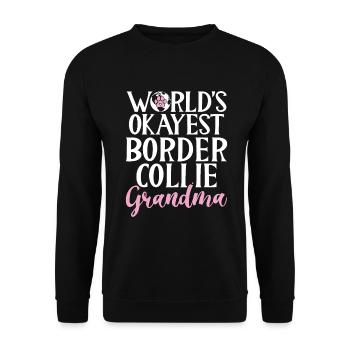 Cadeaux Border Collie - Sweat-shirt Unisexe - noir - Devant - Alina (178cm) & Michal (187cm)