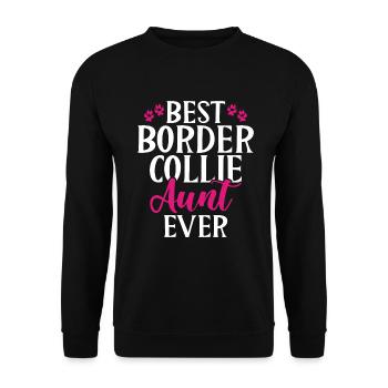 Cadeaux Border Collie - Sweat-shirt Unisexe - noir - Devant - Alina (178cm) & Michal (187cm)
