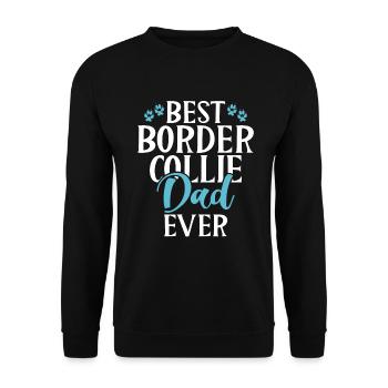Border Collie Gifts - Unisex Pullover - Schwarz - Vorne - Alina (178cm) & Michal (187cm)