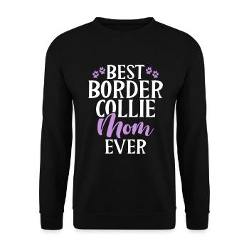 Cadeaux Border Collie - Sweat-shirt Unisexe - noir - Devant - Alina (178cm) & Michal (187cm)