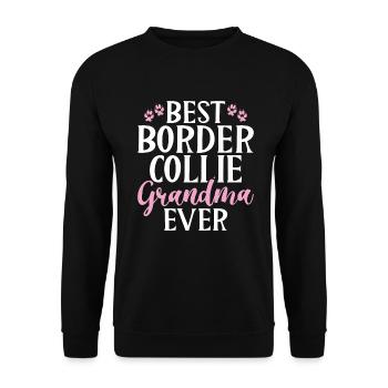 Cadeaux Border Collie - Sweat-shirt Unisexe - noir - Devant - Alina (178cm) & Michal (187cm)