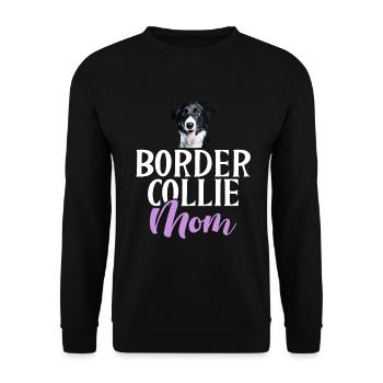 Border Collie Gifts - Unisex Pullover - Schwarz - Vorne - Alina (178cm) & Michal (187cm)