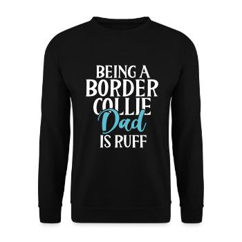 Border Collie Gifts - Unisex Pullover - Schwarz - Vorne - Alina (178cm) & Michal (187cm)