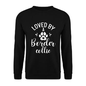 Cadeaux Border Collie - Sweat-shirt Unisexe - noir - Devant - Alina (178cm) & Michal (187cm)