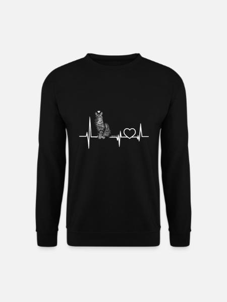 Katze - Unisex Pullover - Schwarz