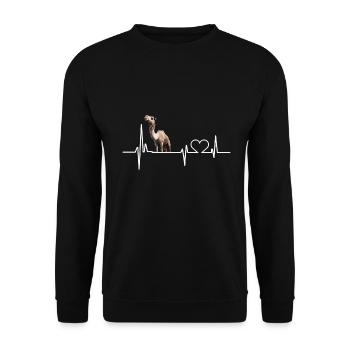 Camel - Unisex Sweatshirt - black - Front - Alina (178cm) & Michal (187cm)