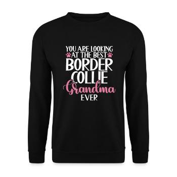 Cadeaux Border Collie - Sweat-shirt Unisexe - noir - Devant - Alina (178cm) & Michal (187cm)