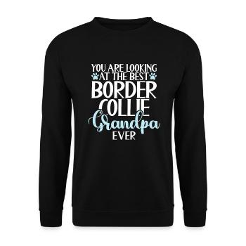 Cadeaux Border Collie - Sweat-shirt Unisexe - noir - Devant - Alina (178cm) & Michal (187cm)