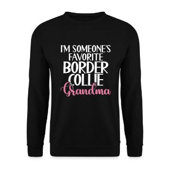 Cadeaux Border Collie - Sweat-shirt Unisexe - noir - Devant - Alina (178cm) & Michal (187cm)