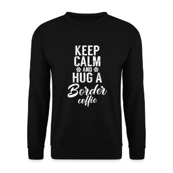Cadeaux Border Collie - Sweat-shirt Unisexe - noir - Devant - Alina (178cm) & Michal (187cm)