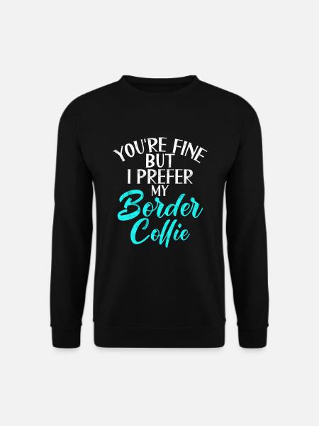 Cadeaux Border Collie - Sweat-shirt Unisexe - noir