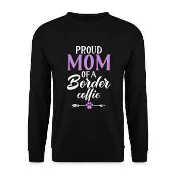 Cadeaux Border Collie - Sweat-shirt Unisexe - noir - Devant - Alina (178cm) & Michal (187cm)
