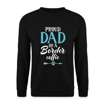 Cadeaux Border Collie - Sweat-shirt Unisexe - noir - Devant - Alina (178cm) & Michal (187cm)