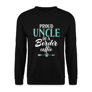 Cadeaux Border Collie - Sweat-shirt Unisexe - noir - Devant - Alina (178cm) & Michal (187cm)