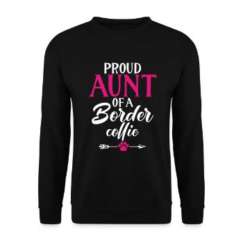 Cadeaux Border Collie - Sweat-shirt Unisexe - noir - Devant - Alina (178cm) & Michal (187cm)