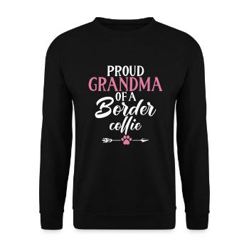 Cadeaux Border Collie - Sweat-shirt Unisexe - noir - Devant - Alina (178cm) & Michal (187cm)