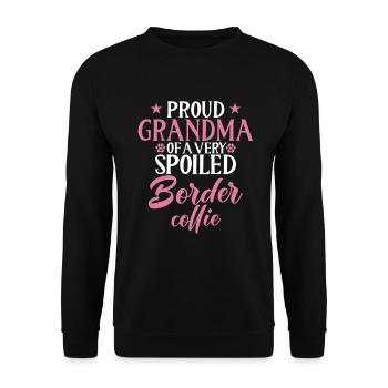 Cadeaux Border Collie - Sweat-shirt Unisexe - noir - Devant - Alina (178cm) & Michal (187cm)