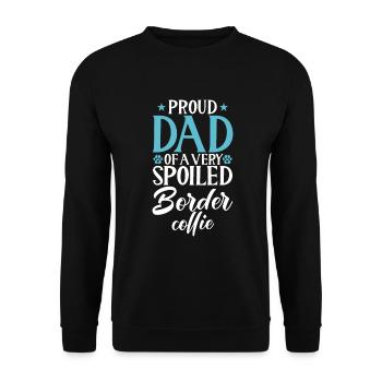 Cadeaux Border Collie - Sweat-shirt Unisexe - noir - Devant - Alina (178cm) & Michal (187cm)